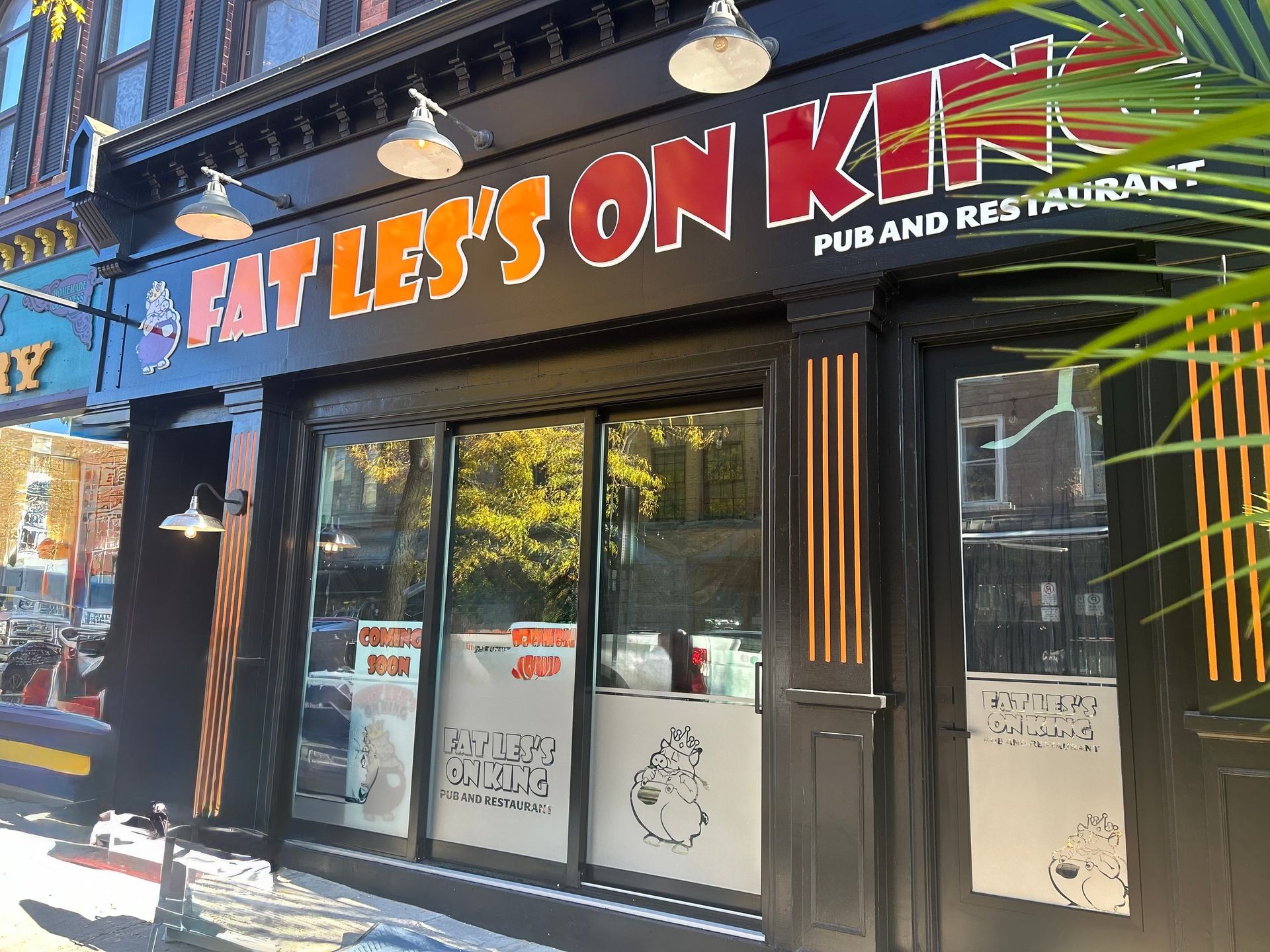 Completed Storefront – finished exterior façade and signage